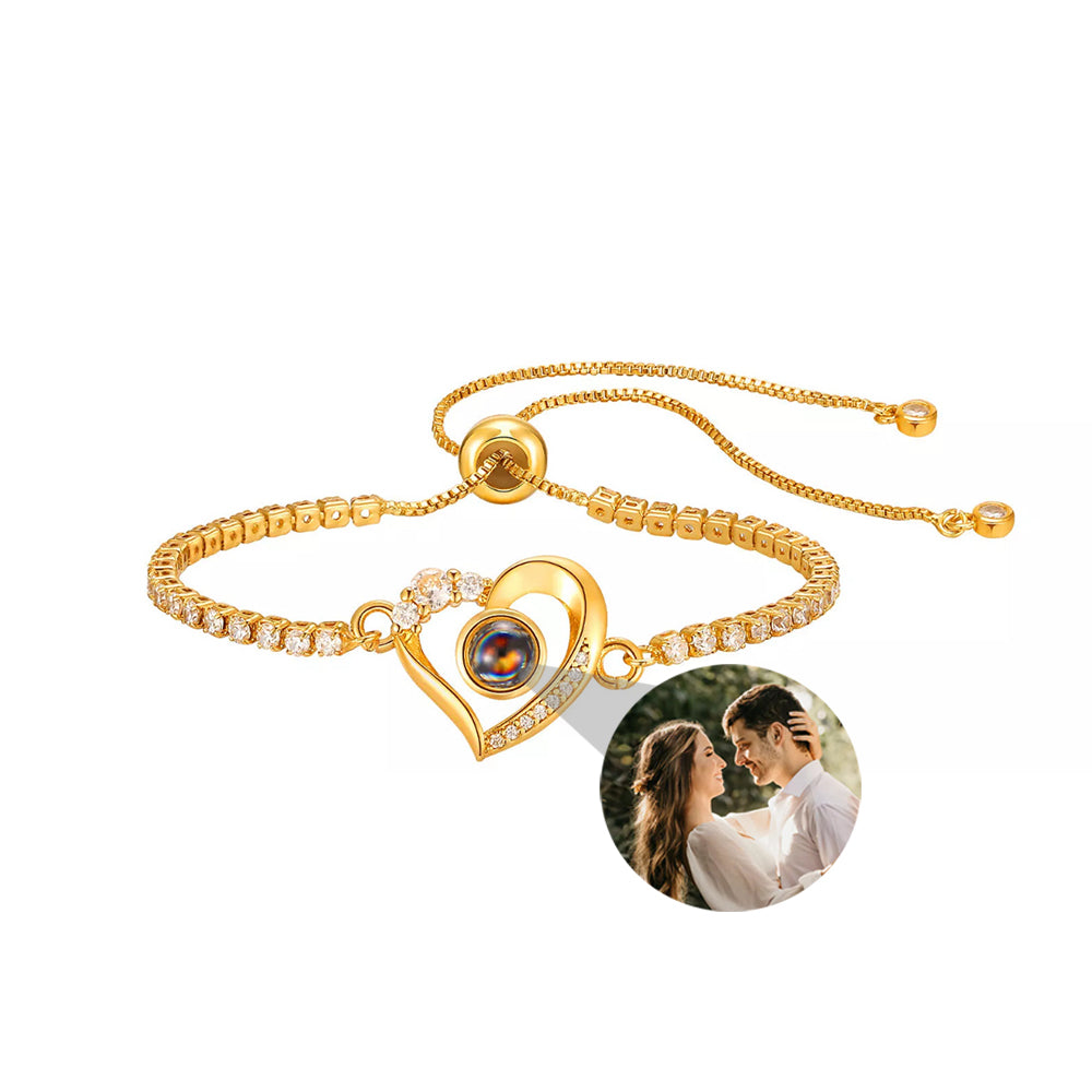 Fotoarmband - Hjärta & Diamant