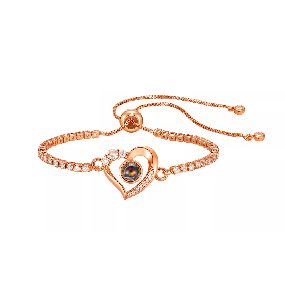 Fotoarmband - Hjärta & Diamant