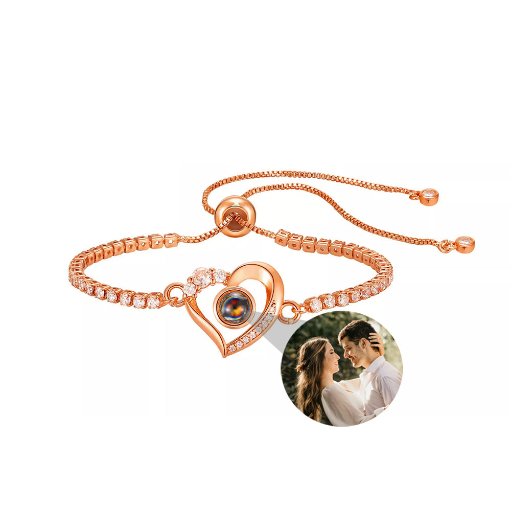 Fotoarmband - Hjärta & Diamant