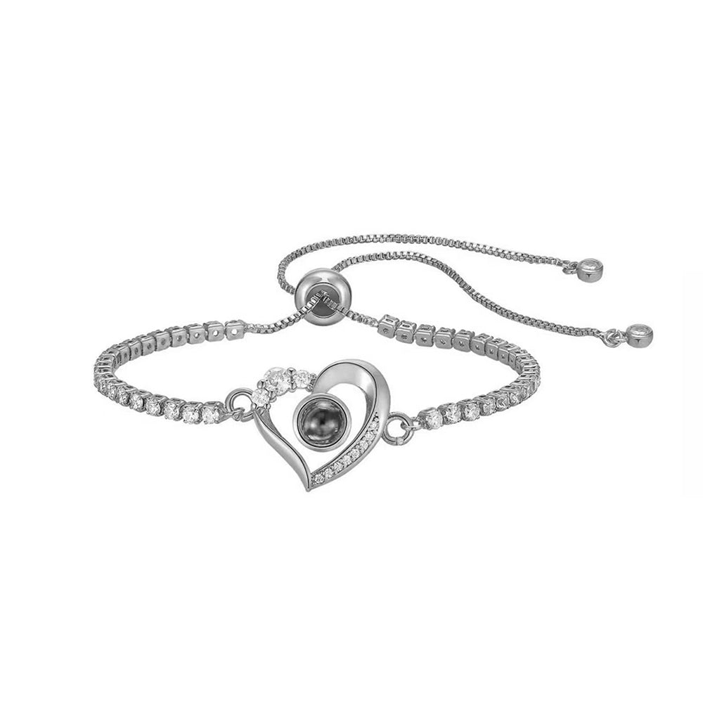 Fotoarmband - Hjärta & Diamant