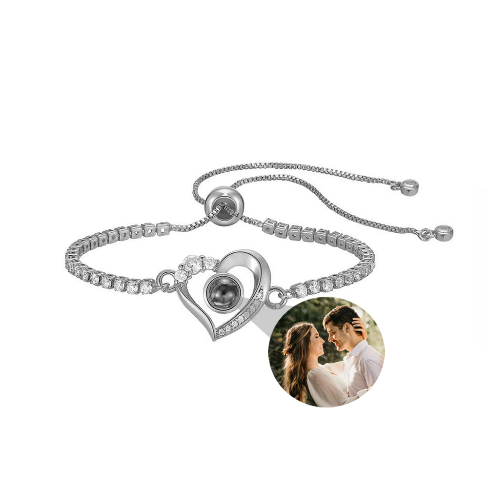 Fotoarmband - Hjärta & Diamant