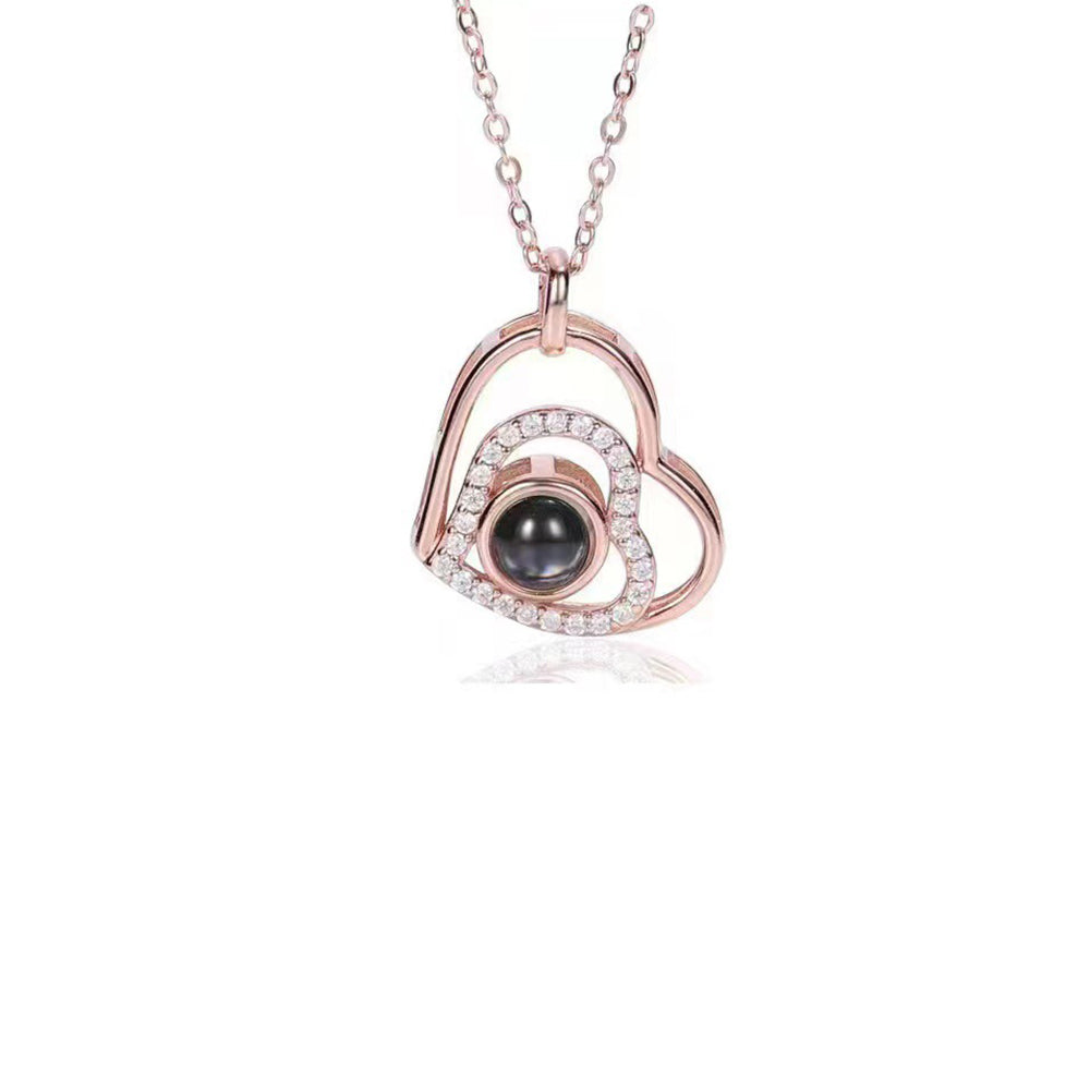 Fotohalsband - Hjärta & Diamant