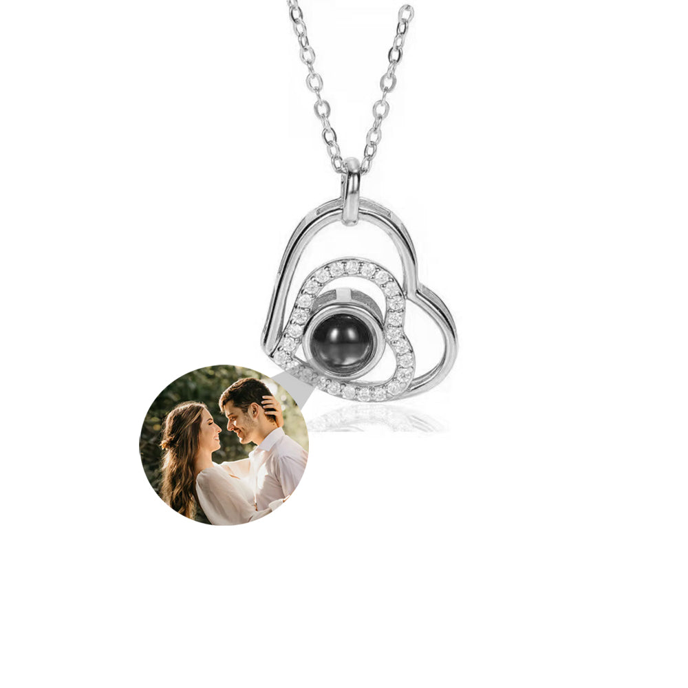 Fotohalsband - Hjärta & Diamant