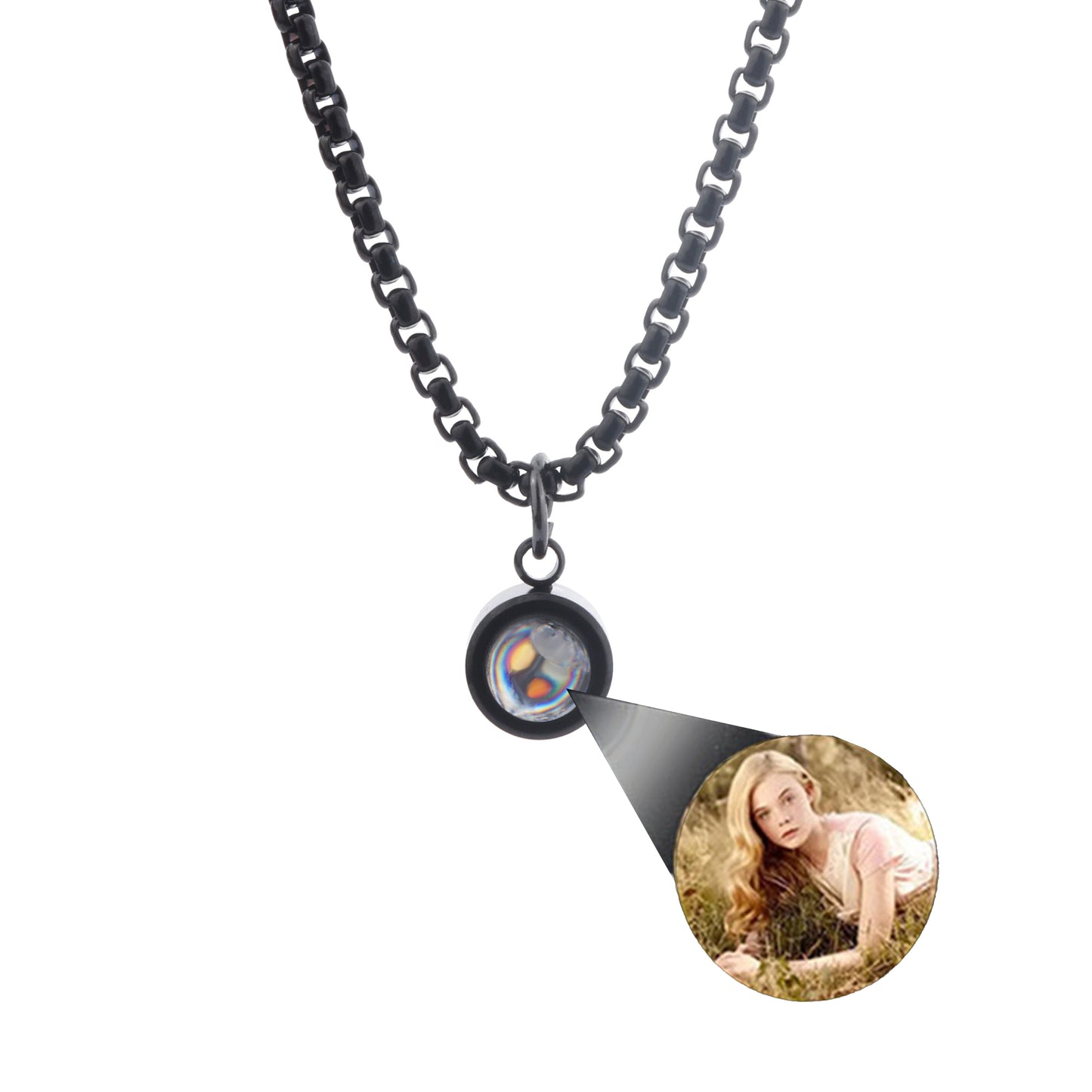 Fotohalsband - Grovkettet