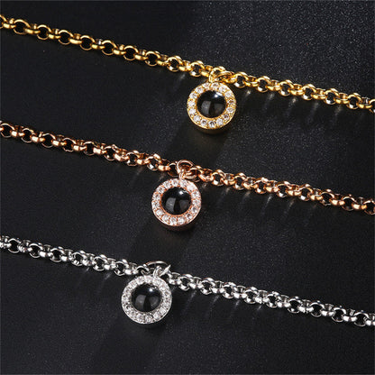 Fotoarmband - Diamantlänk