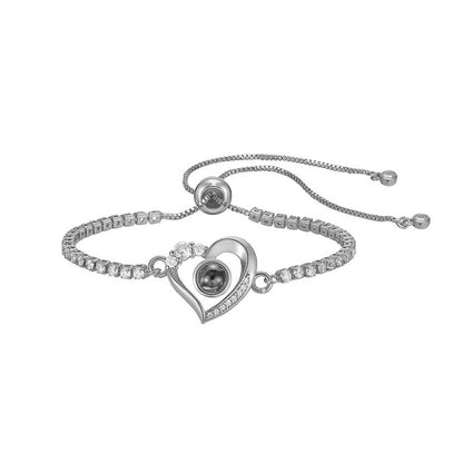 Fotoarmband - Hjärta &amp; Diamant