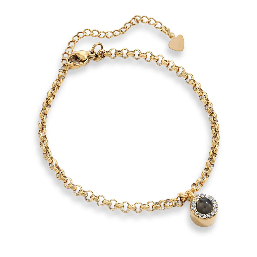Fotoarmband - Diamantlänk