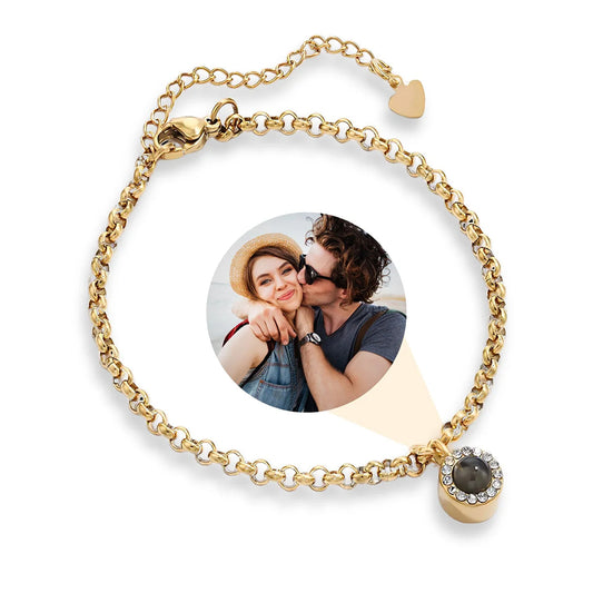 Fotoarmband - Diamantlänk