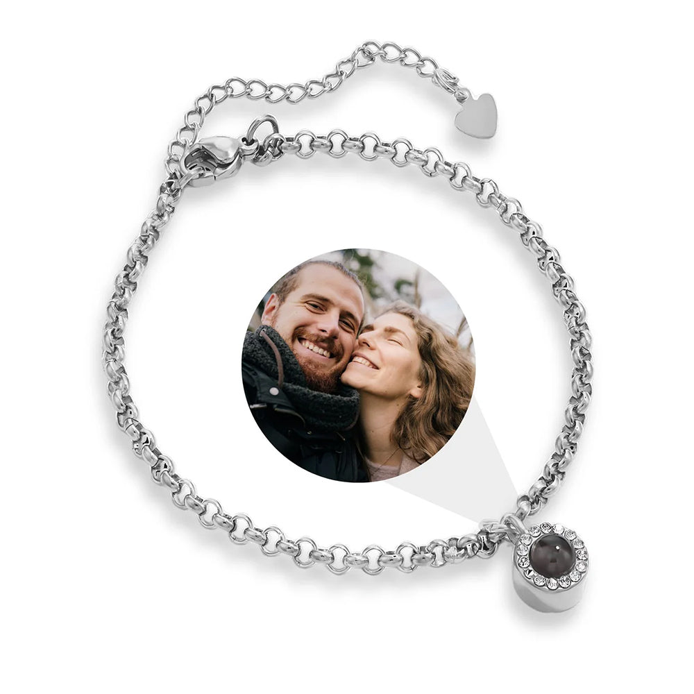 Fotoarmband - Diamantlänk